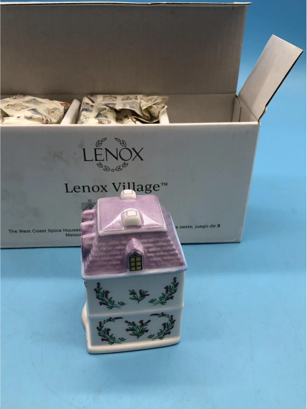 Lenox Village West Coast Spice Houses Set Of 3 Ceramic Spice Jars Multicolor